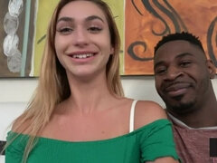 Sexy Ana Rose takes her first BBC!