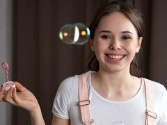 아마추어, 흑갈색 머리, 수음, 자연의 가슴, 빼빼한, 혼자, 청소년, 젖가슴