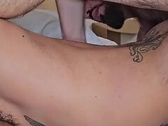 Culo grande, Gay, Peludo, Español, Tatuaje, Trio