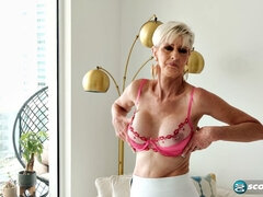 Meet Foxxxy, a 60-year-old wife with big tits and a pierced clit