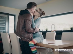 오랄섹스, 흑갈색 머리, 유럽인, 얼굴에, Hd, 면도된, 청소년, 단단한