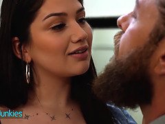 Brad Newman's Wife Gives Him An Early Gift & The Gift Is Hot Brunette Alyx Star
