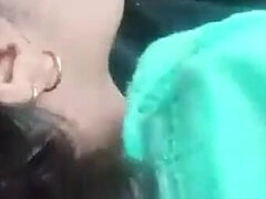 18, 커플, 여자친구, 집에서 만든, 키스, 청소년, 젖가슴