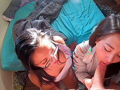 Asiater, Skole, Par, Orgasme, Trekant