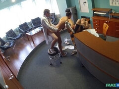 Amatör, Rumpa, Avsugning, Kkm, Handjobb, Lesbisk, Kontor, Trekant