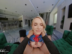 Busty Blonde Supergirl Fucks In Heels In Dc Comics Cosplay Parody - Emma Hix