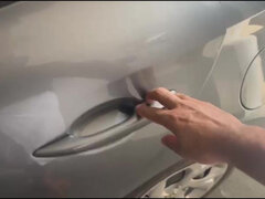 Amatőr, Hatalmas hátsó, Cumizás, Gépkocsi, Pár, Latin lány, Nézőpont, Begyek