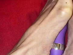 Fetiche, Filipina, Fetiche de pies, Masturbacion con pies, Maduro, Solo, Vibrador