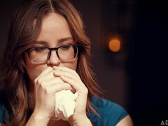 큰 엉덩이, 흑갈색 머리, 핑거링, 레즈비언, 대단히, 수음, 면도된, 스트리핑