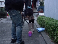 69:an, Asiatisk, Creampie, Dildo, Japansk, Utomhus, Fitta, Vibrator