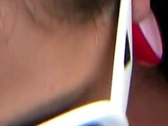 Gorda, Tetas grandes, Mamada, Pareja, Tetas naturales, Orgasmo, Público, Tetas