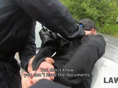 Bil, Tjekke, Europærer, Politi, Fisse, Realitet, Hård sex, Teenager