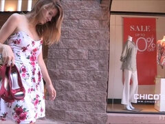 Doble penetracion, Vestido, Fetiche de pies, Tacones, Orgasmo, Solo, Chorro, Juguetes