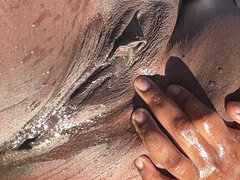 Amatéři, Bbw, Černé, Venku, Pissing, Sólo