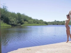 Natalia E. in Meet Me At The Lake: A Solo Outdoor Encounter