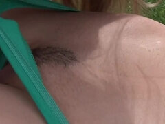 Braunhaarige, Behaart, Hd, Lesbisch, Im freien