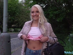 Public Agent Horny tourist Helena Moeller is hungry for Czech cock