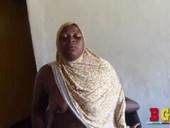 Alhaji Hijab Queen Gets Pounded by Emir in Doggystyle - BBC Fuck Pt2