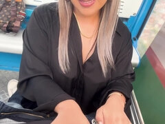 Outdoor Blowjob & Ride To My Stepbrothers Best Friend While Riding The Cable Car In My City!