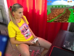 Letsplay Retro Game With Remote Vibrator in My Pussy - OrgasMario By Letty Black