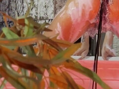 Monika Fox Takes Bath with Bubble Bath and Plays with Dildo