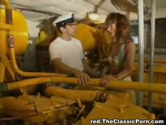 Threesome fuck with the ship crew