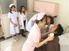 Asiatisch, Blasen, Fetisch, Japanische massage, Krankenschwester