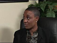 큰 가슴, 흑인, 에보니, 다른 인종간의, 레즈비언, 밀프, 비서, 젖가슴