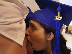 Slutty college chick Alexa Payne gets fucked hard after the graduation