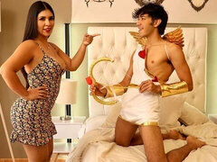 Grosser arsch, Grosser schwanz, Grosse titten, Blasen, Braunhaarige, Hundestellung, Milf