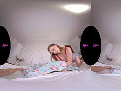 Tridimensionnel, Gros cul, Grosse bite, Sucer une bite, Brunette brune, Doigter, Adolescente