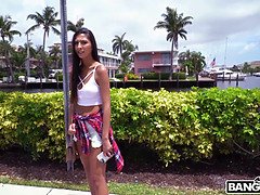 Gianna Dior's first time on the streets of Miami: Bang Bus Interviews!