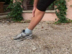 Blondýna, České, Fetiš, Fetiš nohou, Přírodní prsa, Venku, Softcore, Kozičky