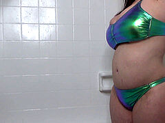 glossy bathing suit bathroom Hose Water Inflation