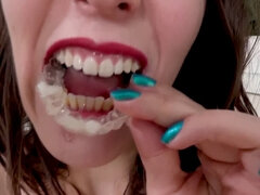 Liz Rainbow takes a hard pounding and a messy facial in this rough sex video