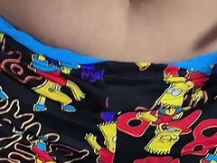 18, 큰 엉덩이, 큰 가슴, 흑갈색 머리, 커플, 집에서 만든, 라티나, 청소년