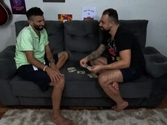 Dwarf Gets Double Stuffed by Big Cocks