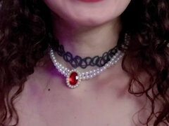 Brunetka, Dildo, Erotyczne rozmowy, Płeć żeńska, Masturbacja, Solo, Pończochy