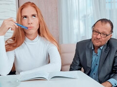 Cul, Sucer une bite, Mignonne, En levrette, Rousse roux, Élève, Maigrichonne, Uniforme