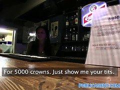Hot brunette barmaid gets pounded in POV after work - HD porn video