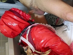 Bdsm, Avsugning, Bondage, Europeisk, Ansiktsbehandling, Latex, Nylon, Hora