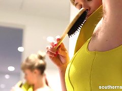 Amatör, Baben, Stora tuttar, Fingering, Hd, Onani, Orgasm, Solo