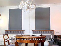 Janine Hard, the hot Russian teacher, gets her brains fucked by a lucky stud in every position she craves