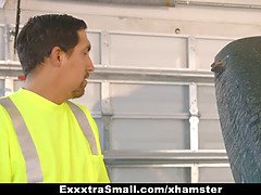 Exxxtrasmall - teen bangs fathers mechanic