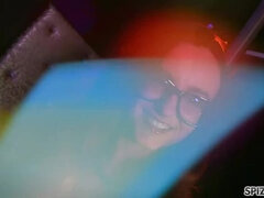 黒人, フェラチオ, 茶髪の, カワイイ, 下着, 自然山雀, ストッキング, オッパイの