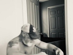 Monumentális dákó, Ondó fröcskölés, Apu, Meleg, Házi készítésű, Maszti, Érett koros, Egyedül