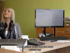 Audition, Blondine, Pik sutte, Slikning, Penge, Fisse, Teenager