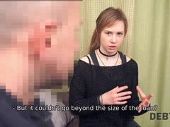 Redhead loves Apple devices so much that is ready to fucked