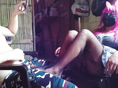 Ποδολαγνεία, Μαλακία με το πόδι, Λατίνα, Μασάζ, Ώριμη γυναίκα, Φυσικά βυζιά, Καλσόν με τρύπα στον καβάλο, Ταμπού