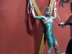 Submissive boy endures dirty BBDSM fetishes and bondage